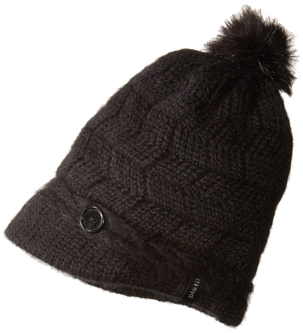 1891 Emerson Knit Brim Beanie, Black